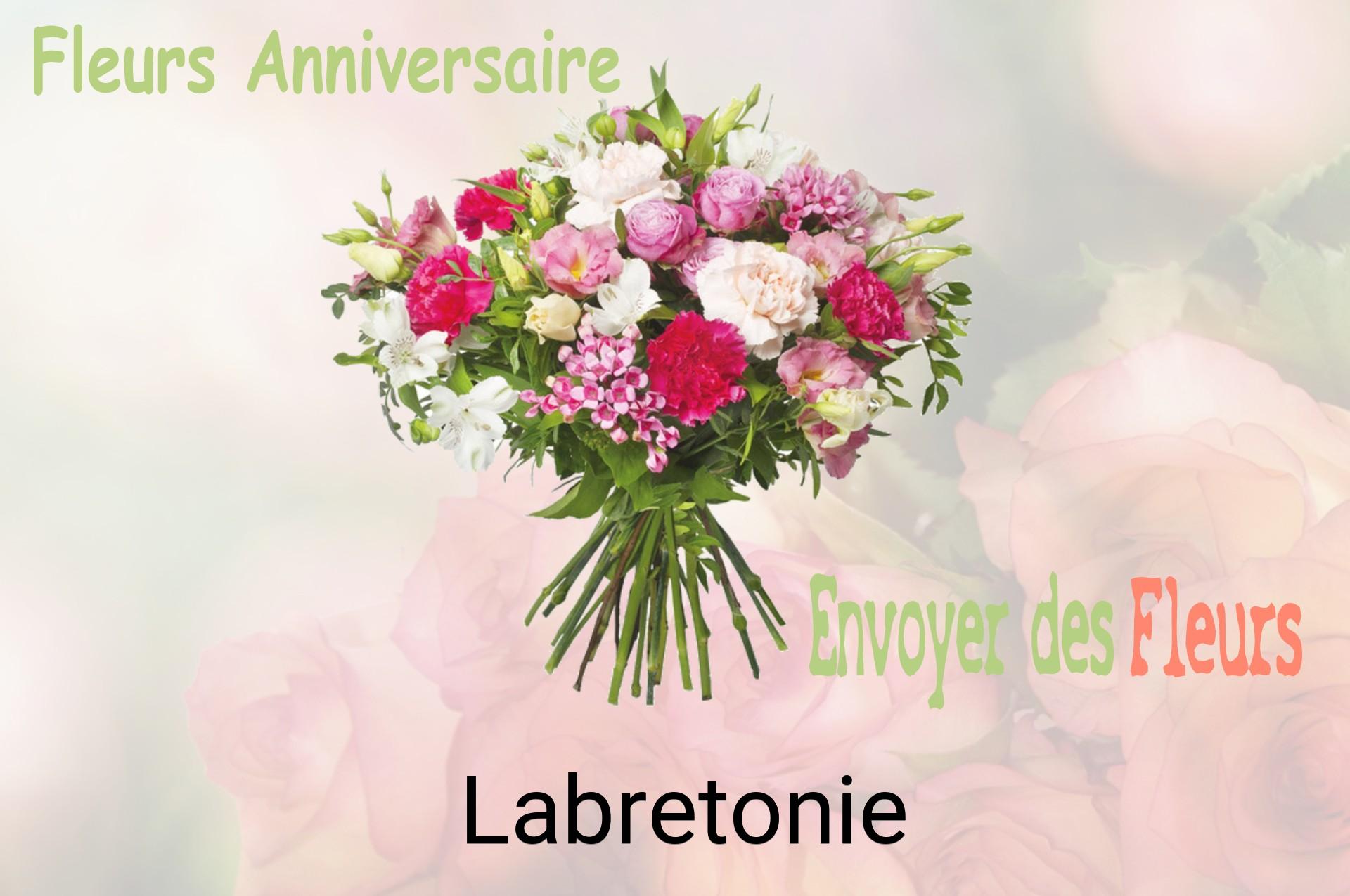 Bouquet de fleurs d’anniversaire livré à Labretonie